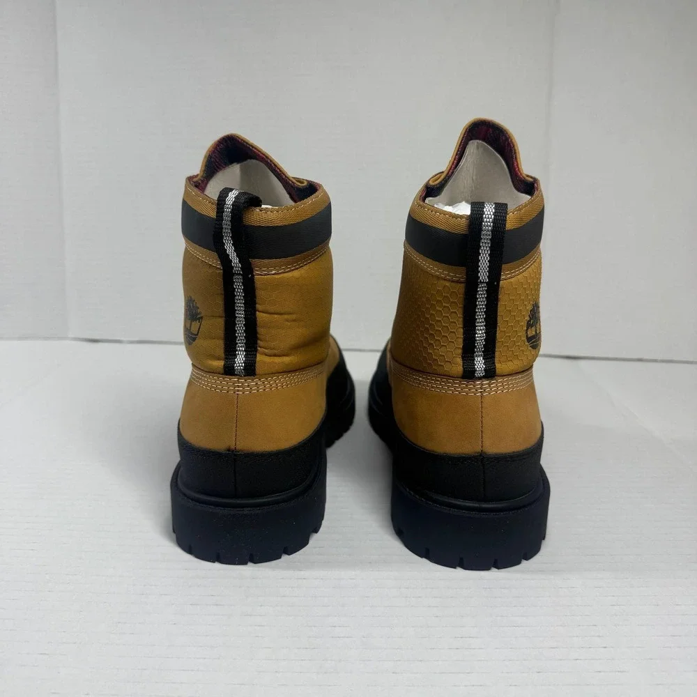 Timberland New Size 7M Heritage Front Zip Toe Bumper Boot‎ Wheat Nubuck Leather